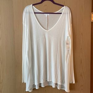 Abound Nordstrom Rack White Long Sleeve Top - NWT